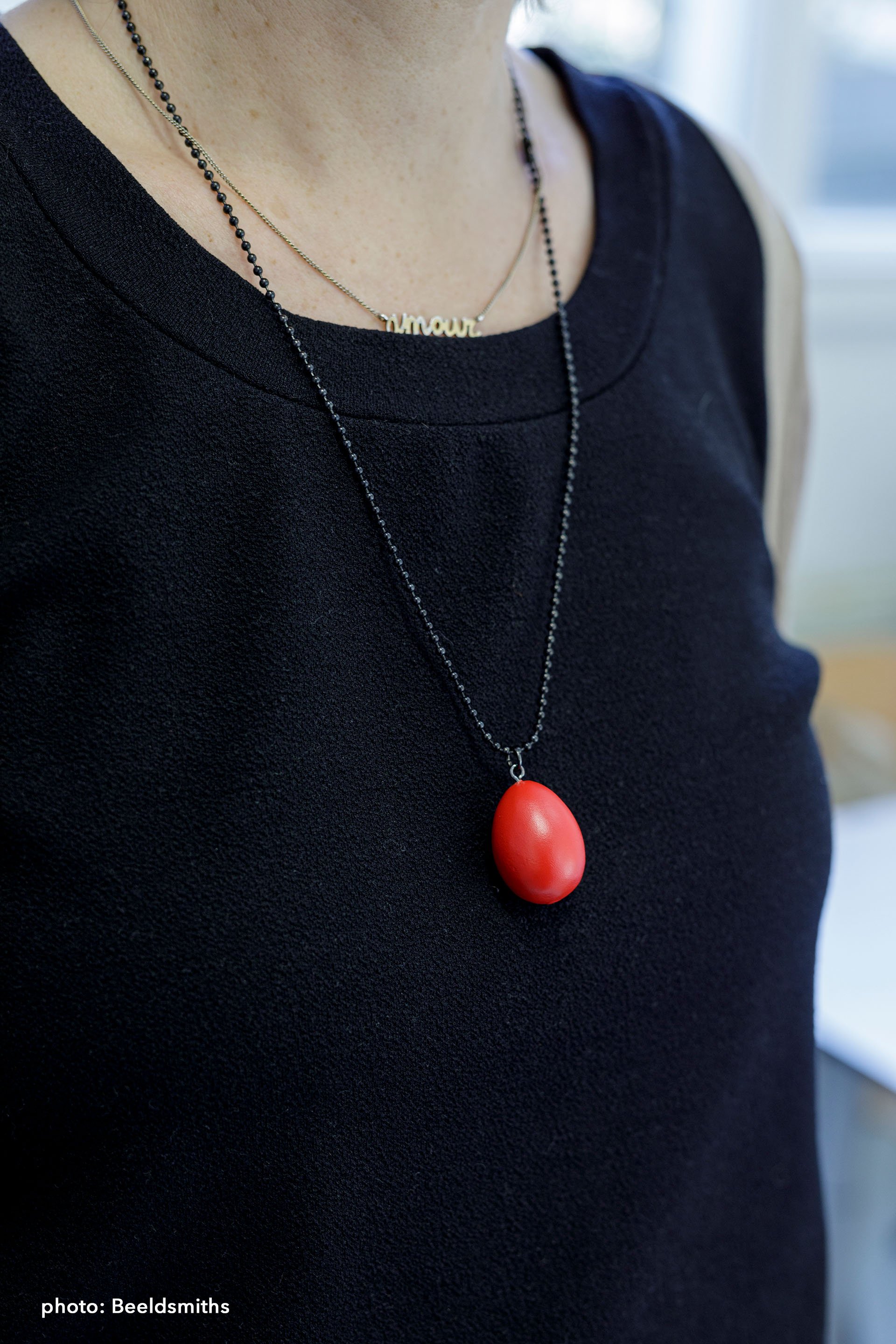 An installation work ‘Red Eggs Were Risks for Introducing Terrible Errors.’ by Shigeo Arikawa, Japanese artist based in Amsterdam.